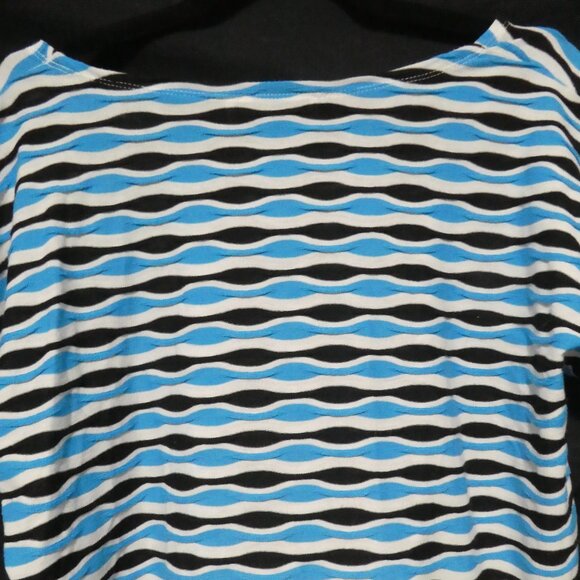 JONES NEW YORK SPORT | medium | Blue - White - Black | Short Sleeve Shirt - Picture 11 of 16